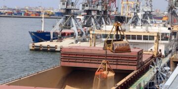 The first wheat ship arrives in Syria after the fall of Assad.